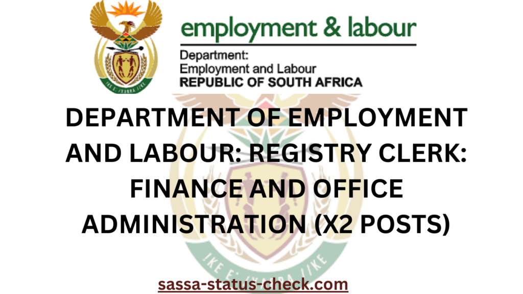 REGISTRY CLERK: FINANCE AND OFFICE ADMINISTRATION